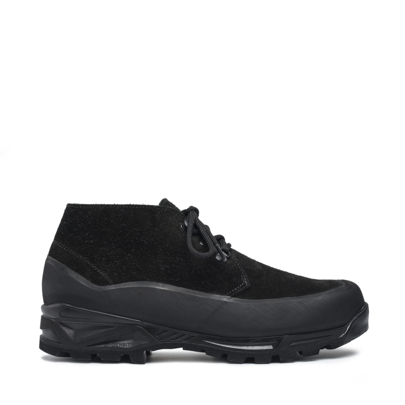 Asiago Black Hairy Suede M